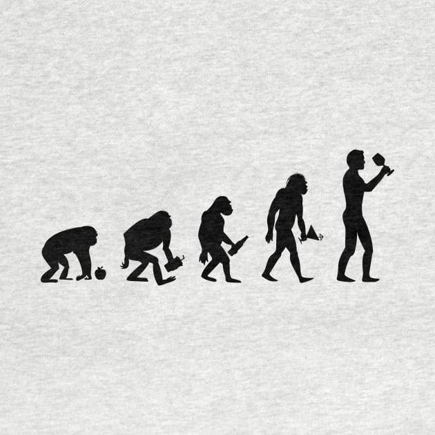 Human Evolution Wine by Printadorable